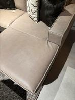 Nieuw showroommodel bank met chaise longue - Leder Rugby Sto, 250 tot 300 cm, Nieuw, Leer, Ophalen of Verzenden