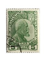 Liechtenstein 5 heller 1912 (CW 10 eur), Ophalen of Verzenden, Overige landen, Gestempeld