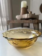 Schaal Glas Amber, Antiek en Kunst, Ophalen of Verzenden