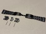 Garmin QuickFit 26mm polsband Vented titanium armband DLC, GARMIN, Gebruikt, Zwart, Ophalen of Verzenden