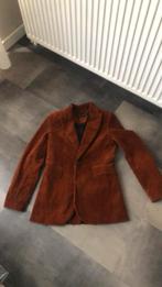 Ribstof velours beuine colbert maat S, Kleding | Dames, Jasjes, Kostuums en Pakken, Ophalen of Verzenden, Zo goed als nieuw, Maat 38/40 (M)