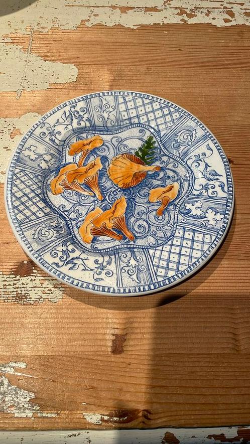 Gien JARDIN BLEU cantharel, Huis en Inrichting, Keuken | Servies, Bord(en), Overige stijlen, Ophalen of Verzenden