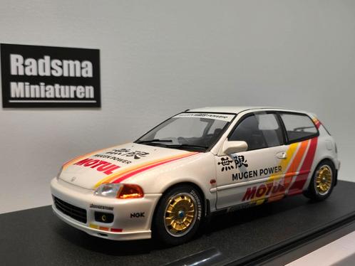 Honda civic EG6 SIR Mugen Racing - 1:18 Solido, Hobby en Vrije tijd, Modelauto's | 1:18, Nieuw, Auto, Solido, Ophalen of Verzenden