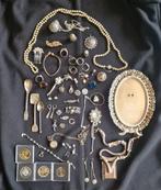 Lot zilver - sieraden - kettingen - parelketting - ringen, Sieraden, Tassen en Uiterlijk, Antieke sieraden, Ophalen of Verzenden