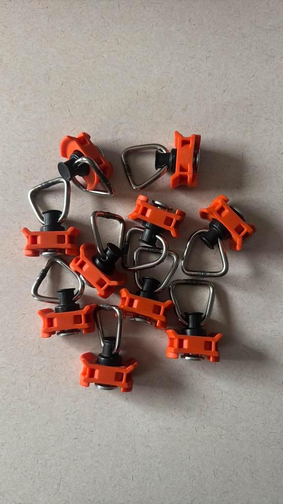 10x spanoog / eindfitting vliegtuigrail, Doe-het-zelf en Verbouw, IJzerwaren en Bevestigingsmiddelen, Nieuw, Ophalen of Verzenden