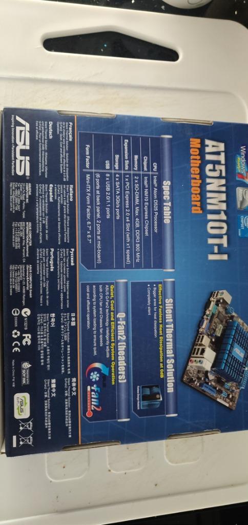 Mini-ITX moederbord ASUS AT5NM10T-I, Computers en Software, Moederborden, Zo goed als nieuw, Intel, DDR3, Ophalen of Verzenden