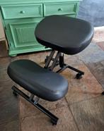 Ergonomische kniestoel, Ophalen, Zwart, Zo goed als nieuw, Bureaustoel