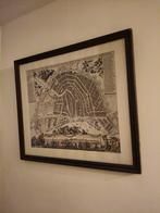 Ingelijste print Plattegrond Amsterdam.  17e eeuw., Ophalen of Verzenden