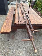 Ouderwetse Gordijnroedes - 3 stuks, Tuin en Terras, Ophalen