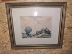 Aquarel schilderij Jules Gontnier (1907-1968), Antiek en Kunst, Kunst | Schilderijen | Klassiek, Ophalen of Verzenden
