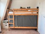 Houten stapelbed Mydal met gordijntjes, Huis en Inrichting, Slaapkamer | Stapelbedden en Hoogslapers, Ophalen, Gebruikt, 90 cm