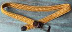 Gevlochten riem/ceintuur in de kleur maïsgeel. 95 cm., Kleding | Heren, Riemen en Ceinturen, Ophalen of Verzenden, Zwart, 95 tot 105 cm