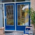 2x glas-in-lood als Deurpaneel/Glaspaneel -Vintage -Jaren 70, Ophalen, Gebruikt, 80 tot 120 cm, 120 tot 160 cm