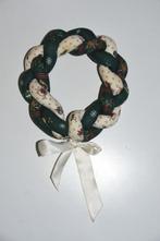 Gevlochten stoffen kerst Krans Deur krans kerstkrans, Ophalen of Verzenden