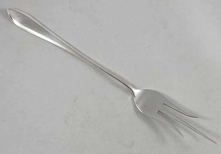 Zilveren Cakevork puntfilet antiek 835 zilver, Antiek en Kunst, Antiek | Goud en Zilver, Zilver, Ophalen of Verzenden