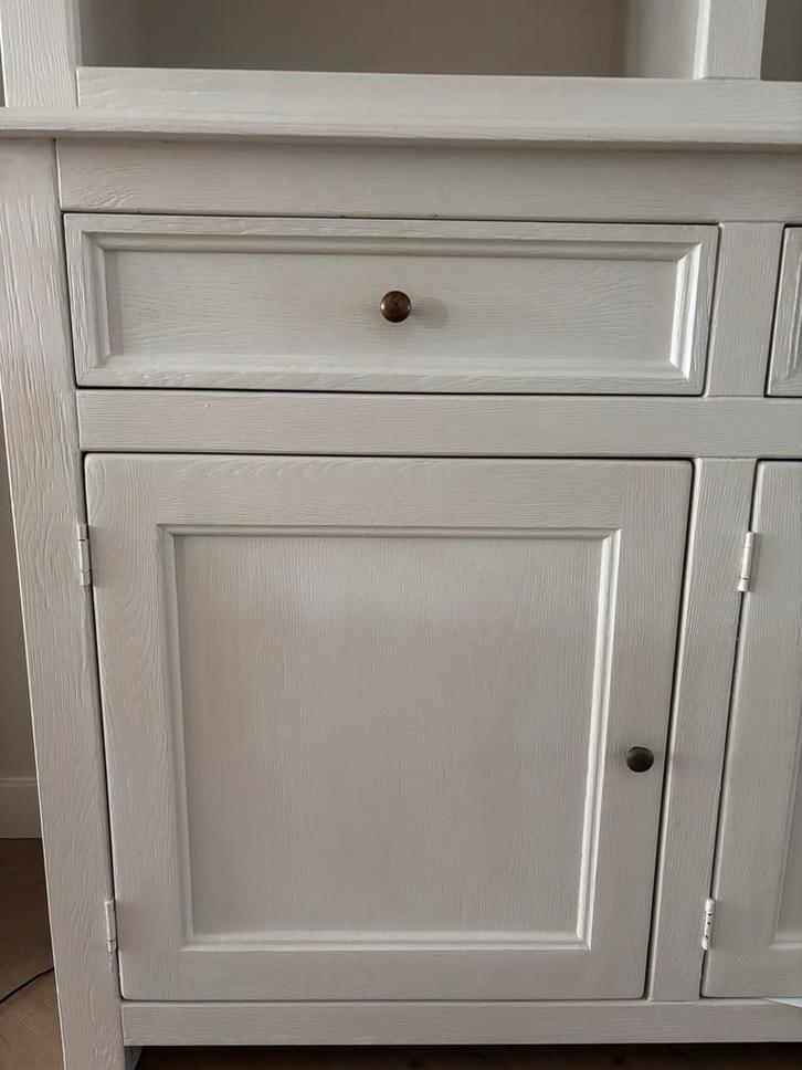 Witte buffetkast met opbergruimte, Antiek en Kunst, Antiek | Meubels | Kasten, Ophalen of Verzenden