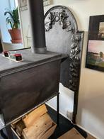 Antieke gietijzeren haardplaat, vermoedelijk 17e eeuw, Ophalen