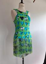 Versace h&m pop art jurk zijde andy warhol maat 34-38 vtg, Kleding | Dames, Ophalen of Verzenden, Maat 36 (S), Gedragen, Boven de knie