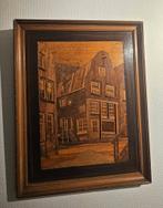 Houtsnijwerk (oud hofje ), Antiek en Kunst, Kunst | Beelden en Houtsnijwerken, Ophalen of Verzenden