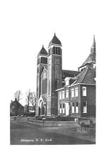 977789 Halsteren 1954 N Br RK kerk Niet Gelopen, Ophalen of Verzenden, 1940 tot 1960, Ongelopen, Noord-Brabant