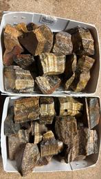 Ruwe tijgeroog 885 gram, Verzamelen, Mineralen en Fossielen, Ophalen of Verzenden, Mineraal
