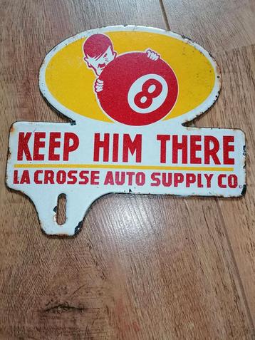 Spotprent emaille bord US auto repair shop  beschikbaar voor biedingen