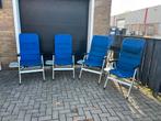Stevige campingstoelen (4 stuks), Tuin en Terras, Ophalen of Verzenden, Zo goed als nieuw, Kunststof