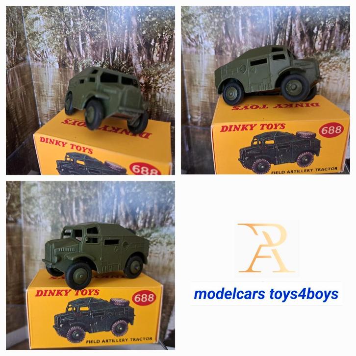 Dinky Toys nr 688 Field Artillery Tractor (5) 1/43, Hobby en Vrije tijd, Modelauto's | 1:43, Gebruikt, Overige typen, Dinky Toys