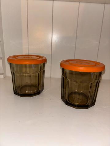 Vintage Arcopal France Rookglas Voorraadpot beschikbaar voor biedingen