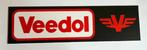 Veedol Motor oil   reclamebord  hard kunststof 36  10 cm, Ophalen of Verzenden, Motoren