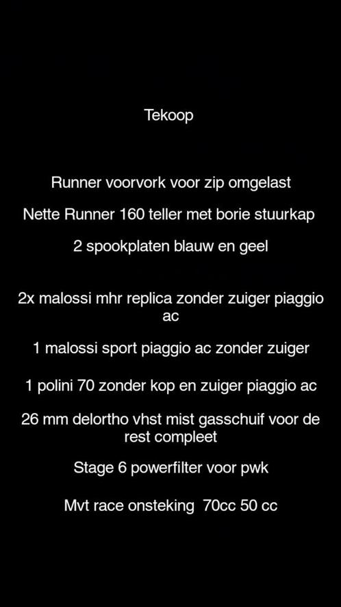 Piaggio gilera 50 70 125 180 onderdelen, Fietsen en Brommers, Scooters | Overige merken, Ophalen of Verzenden