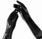 Short Gloves / Latex / Size L / Unisex, Kleding | Dames, Ondergoed en Lingerie, Ophalen of Verzenden, Zwart, Overige typen