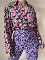 Vintage blouse met bloemenprint, S/M. Boho Ibiza 90s tuniek, Gedragen, Vintage, Maat 36 (S), Verzenden