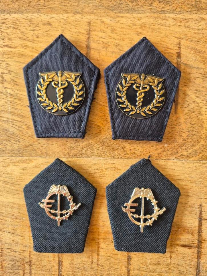 Kraagspiegels Douane, Verzamelen, Militaria | Algemeen, Overige soorten, Embleem of Badge, Nederland, Ophalen of Verzenden