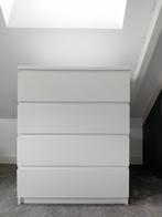 Ikea ladenkast Malm 4 lades wit, Huis en Inrichting, Ophalen, 5 laden of meer, 100 tot 150 cm, 50 tot 100 cm