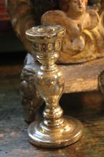 Antieke franse armeluis kandelaar boerenzilver kwikzilver, Antiek en Kunst, Ophalen of Verzenden, Koper of Brons