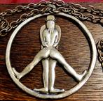 Jaren 70 hanger, Ophalen of Verzenden, Zo goed als nieuw, Zilver, Overige materialen