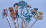 Set van 10 Paw Patrol traktatie prikkers, Ophalen of Verzenden, Nieuw, Versiering, Verjaardag