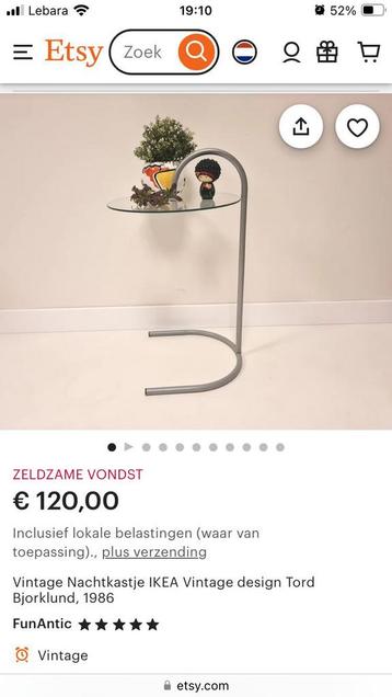 Tafeltje, doorzichtige kunststof plaat, elegant, boven bed beschikbaar voor biedingen