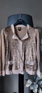 Vestje met pailletten. Glamorous. L, Verzenden, Zo goed als nieuw, Beige