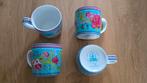 PIP Studio Kopjes - Blauw Bloemenmotief (4 stuks), Ophalen of Verzenden, Zo goed als nieuw