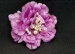 Paars Roze Bloem broche, Verzenden, Overige materialen, Broche