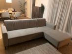 Hoekbank 2,5 zits met chaise longue (grijs), Huis en Inrichting, Banken | Complete zithoeken, Ophalen, Zo goed als nieuw, Stof