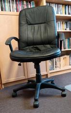 Zwarte bureaustoel, Huis en Inrichting, Ophalen, Gebruikt, Zwart, Bureaustoel