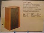 Luidspreker, (#7558), KEF CONCERTO, Wit, VINTAGE 1971, Overige merken, Front, Rear of Stereo speakers, Gebruikt, Minder dan 60 watt