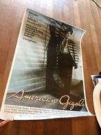 Vintage American Gigolo Richard Geere filmposter bioscoop, Gebruikt, Ophalen of Verzenden, Rechthoekig Staand, Film en Tv