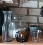 DIVERSE glas VAZEN /POTTEN / THEELICHT (swipe), Huis en Inrichting, Woonaccessoires | Overige, Ophalen, Zo goed als nieuw