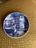 Delfts Blauw Wandbord - Boerderij Scène, Ophalen of Verzenden