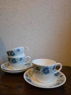 Vintage Wedgwood Clementine Kop en Schotels (3), Gebruikt, Ophalen of Verzenden, Wedgwood, Kop(pen) en/of Schotel(s)