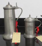 tin 2 kannen  Schweitzer stitze en Schwabiser Humpen, Antiek en Kunst, Antiek | Tin, Ophalen of Verzenden